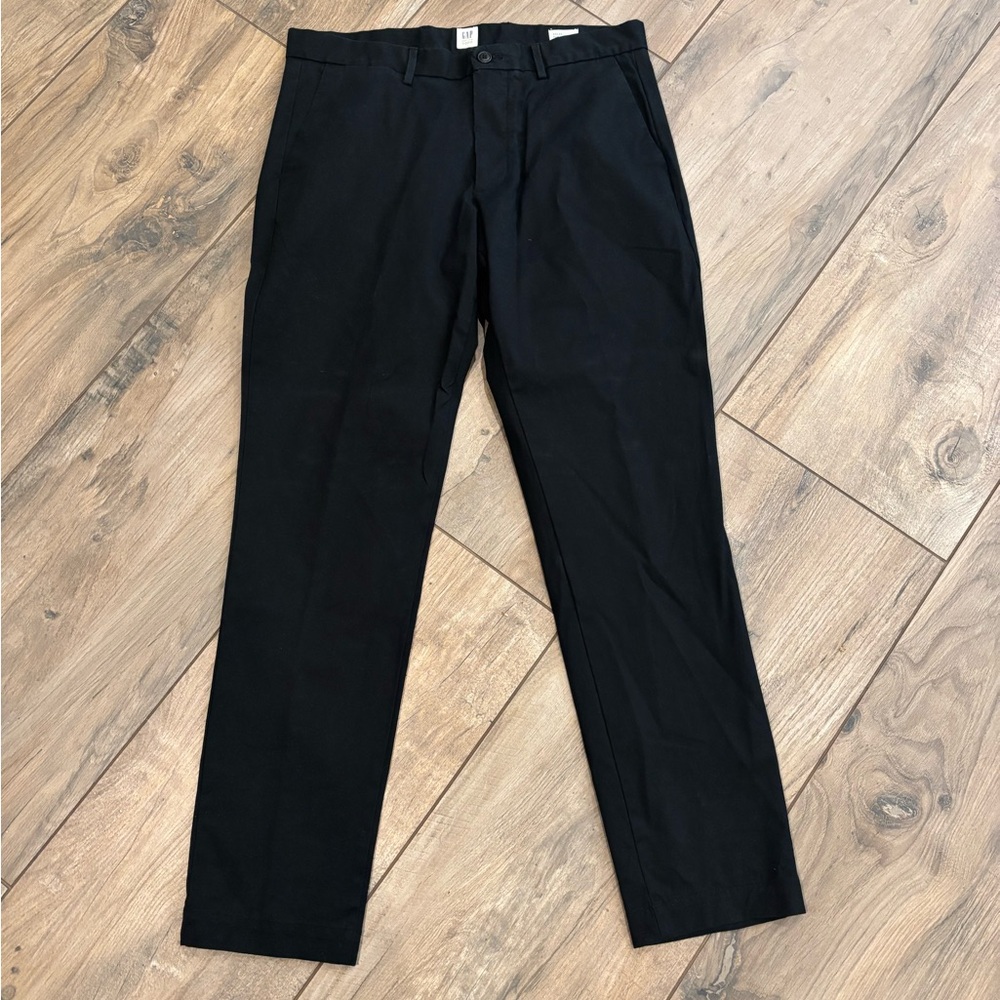 Men's Black Pants gap khakis slim fit 34x32